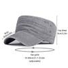 Initlove Cadet Army Cap for Men Unisex Washed Military Flat
