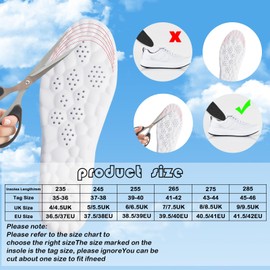 4D Cloud Soles for Women - with Arch Support to Relieve Foot Pain and Reduce Fatigue Soft Memory Foam Cushioning Cloud Insoles - Steppers Insoles (Black, Women: UK 3-6)