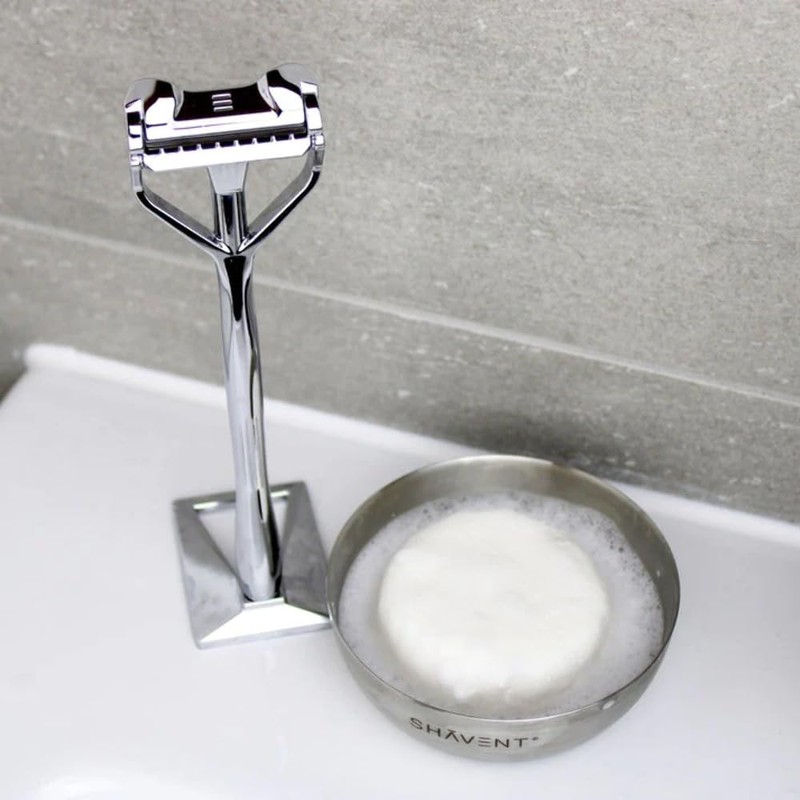 SHAVENT Shaving Bowl - Soap Dish for Shaving Soap, Made