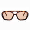 BAODAREN Trendy Aviator Sunglasses for Women Men Hexagonal Square Thick