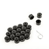 LST Set of 20 Hexagonal Wheel Bolts 17 mm Matt