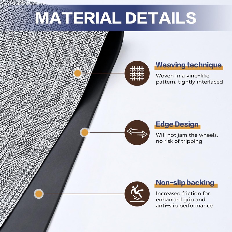 Vinyl Floor Mat Waterproof Area Mat Non Slip PVC Vinyl