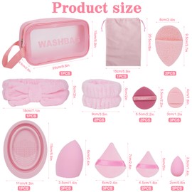 Makeup Brushes Set,45 Pcs Professional Makeup Tool Set, Multi-functional Makeup Kit Premium Synthetic Brush with Storage Bag，Foundation Contour Concealer Eyeshadow Make up Brushes for Women Girl（Pink）