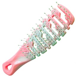 Ridge Design Puppy Brush - Soft Bristle Gentle Grooming Tool for Small Dogs - Pet Hair Care for Yorkie, Maltese, Shih Tzu, Maltipoo - Gradient Color