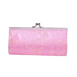 Brocade Wallet or Make-Up Cases - Light Pink