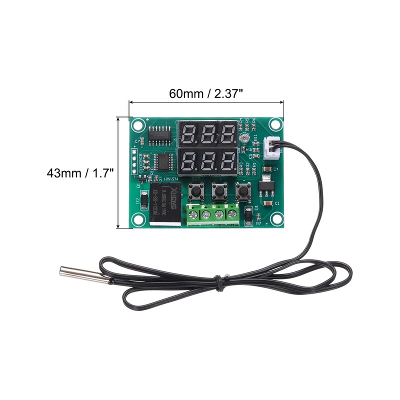 sourcing map 2 Pack XH-W1219 10A DC 12V Digital LED