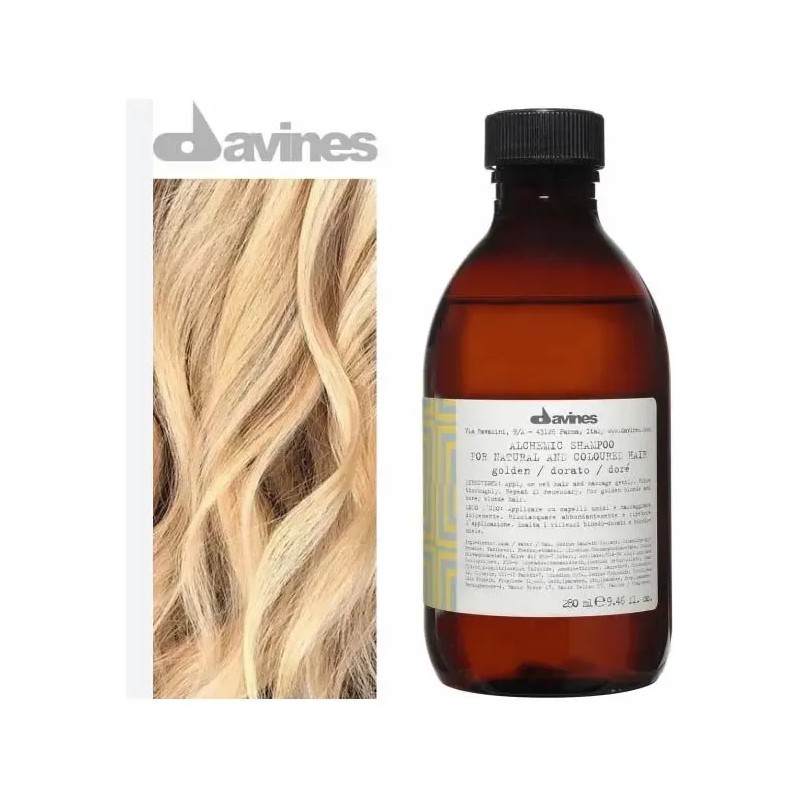 Alchemic Shampoo Golden Cabello Rubio Dorado O Miel Davines