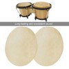 2pcs Drum Head Sheepskin Consistent Clear Sound for African Bongo