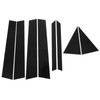 8PCS Door Window Pillar Trim Bright Black 4D Style PC