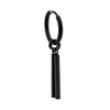 Men's Earrings, Black, Single Ear, Popular Accessory, Stainless Steel, Ring,