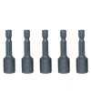 Screw Driver Bits 5/16 inch MAGNETIC NUT DRIVERS: (5 Pack)