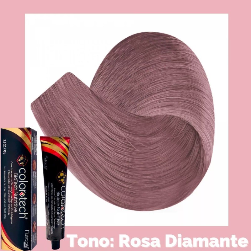 Color Tech Tinte Cabello Gama Roses Tono Rosa Diamante