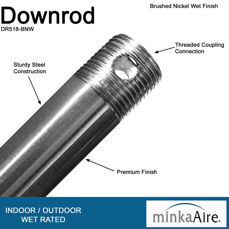 Minka Lavery Downrod Minka Aire DR518-BNW Down Rod