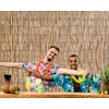 Hawaiian Beach Reed Backdrop Aloha Luau Party Tiki Bar Decorations