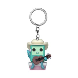 Funko POP! Keychain: Adventure Time - Cowboy BMO w/Guitar - Portachiavi Portachiavi originale - Mini figura da collezione - Regalo da calza - Idea regalo - Prodotto ufficiale - Decorazione per zaino
