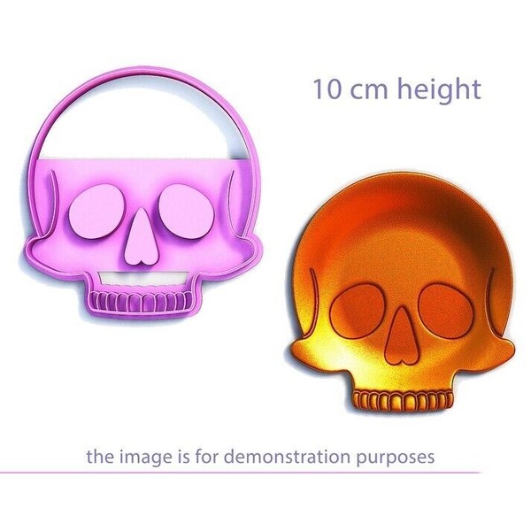 Skull B Trinket Dish Polymer Clay Cutter