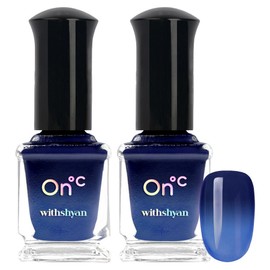 With Shan temperature change manicure nail, 17 degrees dawn temperature, 9ml, 2 pieces / 위드샨 온도 변화 매니큐어 네일, 17도새벽의온도, 9ml, 2개