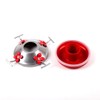 RED- 34oz Hummingbird Feeder Outdoors Colorful Hand Blown Glass with