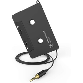 Kitgody Car audio aux cassette adapter, 3.5 MM auxillary cable Tape Adapter