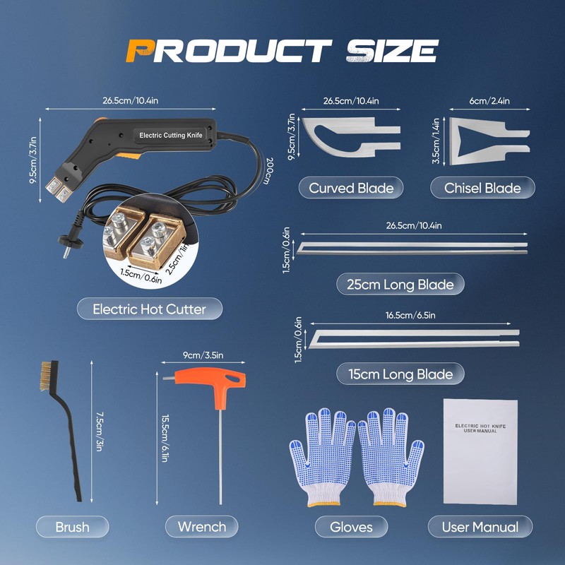 MINENICE 300 W Electric Styrofoam Cutter, Hot Cutter for Ropes
