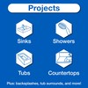 GE Advanced Silicone Caulk for Kitchen & Bathroom, Clear, 2.8
