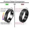 OreilleStar Men's Anxiety Ring Fidget Spinner Ring Spinner Rings Fidget