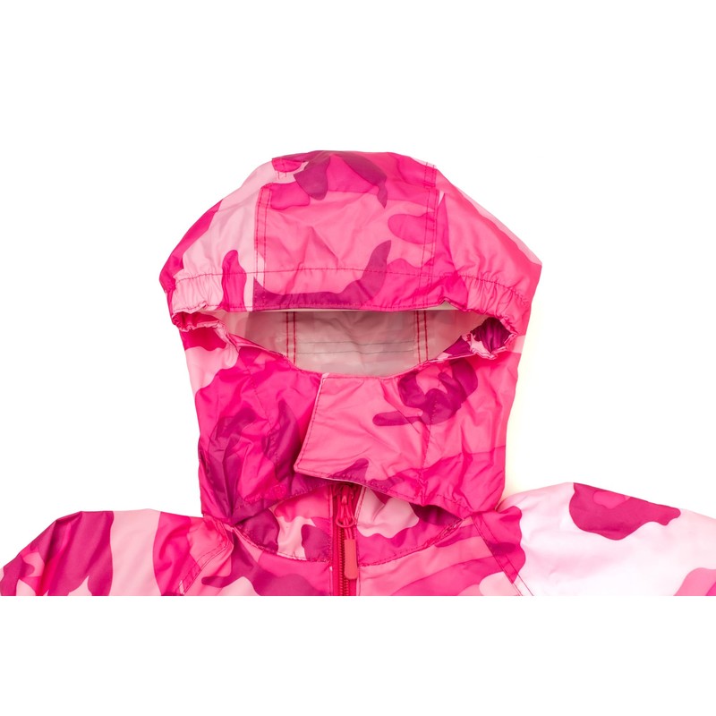 DRY KIDS jacket and trouser set Camo Pink 11/12yrs