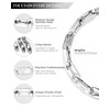 VNOX Cool Silver Bracelet for Men - Solid Chunky Special