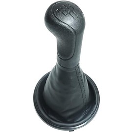 Do!LED Gear Stick Knob Complete in Black Gear Stick Boot 5 Gears Compatible with Skoda Fabia MK2 Roomster