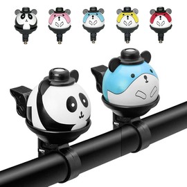 2 x Bicycle Bell Panda Mouse Children's Bicycle Bell for Children's Bicycle Bell Girls Boys for Road Bike Mountain Bike Children's Bicycles (Black + Blue)