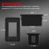 DaierTek 1-Slot Rocker Switch Panel Housing Holder Black Plastic Single