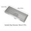 Linear Shower Drain Stainless Steel Odor Resistant Rectangular Floor Drain