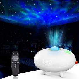 UINOKU Galaxy Projector with Remote, projecting Vivid Northern Lights. Customize Color, Brightness and Speed to Create a Dreamy Atmosphere in Your Bedroom or Living Room as an Adult