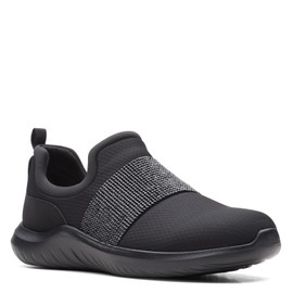 Clarks Nova Way - Tenis para Mujer, Negro/Negro, 5.5 US