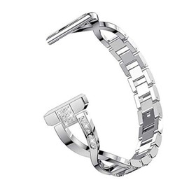 Bracelet Compatible with Fossil Q Smartwatch Band 22 mm Compatible with Fossil Gen 4 Gen 3 Explorist HR/Fossil Q Wander Founder Gen 2 Gen 1/Fossil Gen 5 Bracelets Metal Replacement Strap Women's Band