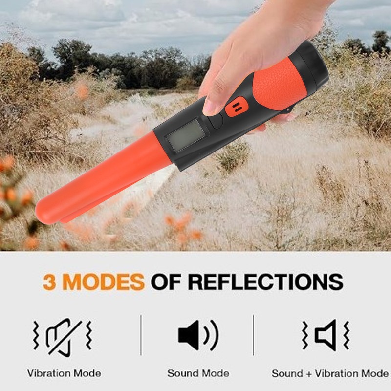Metal Detector Pinpointer IP66 Waterproof Handheld Pin Pointer Wand with