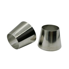 Chrome Silver SS304 Stainless Steel Adapter Connector Mandrel Bend Elbow Pipe Concentric Reducer for Car Industrial Piping 2pcs (2.5 inch to 3 inch OD)