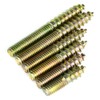 90pcs M6 Dowel Screw Woodworking Furniture Connector Double Ended Screw