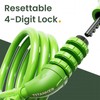 Titanker Bike Lock, 4 Feet Security Resettable Combination Coiling Bike