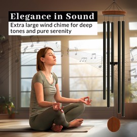 60" Extra Large Wind Chimes for Outside Deep Tone - Soothing Wind Chimes Outdoor Unique, Big Huge Long Windchimes for Outside for Outdoors