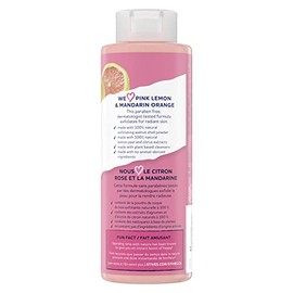 St. Ives- Gel de baño exfoliante - Gel de baño Pink Lemon para mujeres con mandarina, gel de baño cítrico, gel de baño
