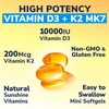 Vitalibre Vitamin D3 K2 Supplement, 10000 IU D3 / 200