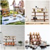 Manspdier Wooden Display Stand Wood Cupcake Stands Tool Free, Rustic