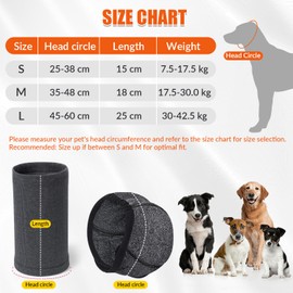 Eyein 2 Packs Dog Calming Ear Muff and Hood Set - Upgrade Ultra Quiet Adjustable Dog Ear Defenders for Noise Protection Anxiety Relief, Breathable Pet Calming Head Cover Wrap for Noise Cancelling