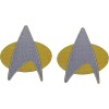 QPS Star Trek Next Generation Starfleet Space PATCH | 2PC