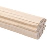DOITEM 42 Pieces Square Natural Wood Hardwood Sticks for Crafts