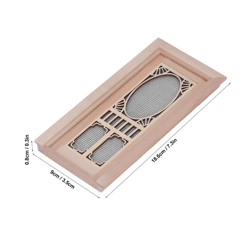 Doll House Screen Door, Lightweight 1:12 Service Life Exquisite Details