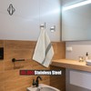 JQK Self Adhesive Towel Hook Brushed, No Drill Stick on