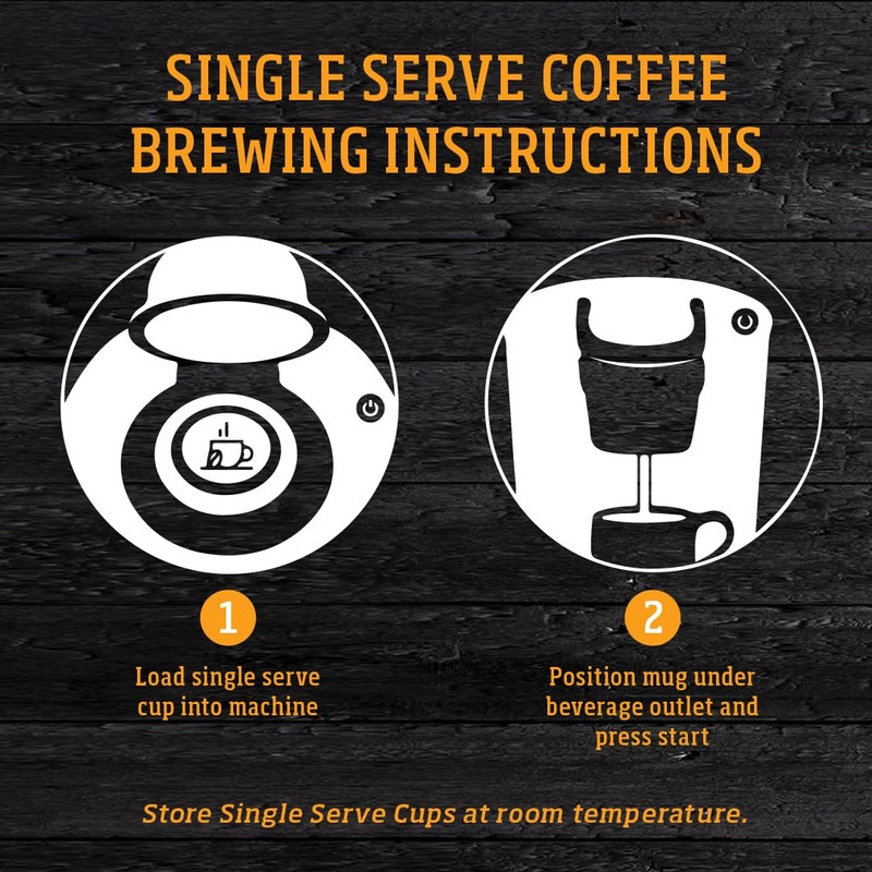 Yellowstone Ranch House Dark Roast Coffee, Single Serve Recyclable Pods/Cups,