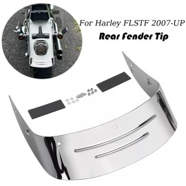 Unbranded Ribbed Rear Fender Tip Trim For Harley Fat Boy FLSTF EFI FLSTFI FLSTFB 2007-UP